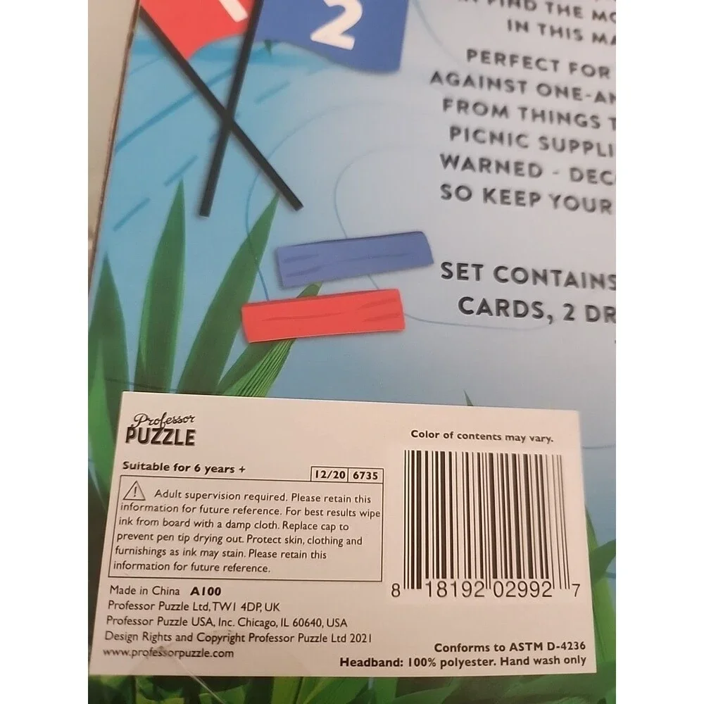 PROFESOR PUZZLE SCAVENGER HUNT GAME  Ages 6+ New